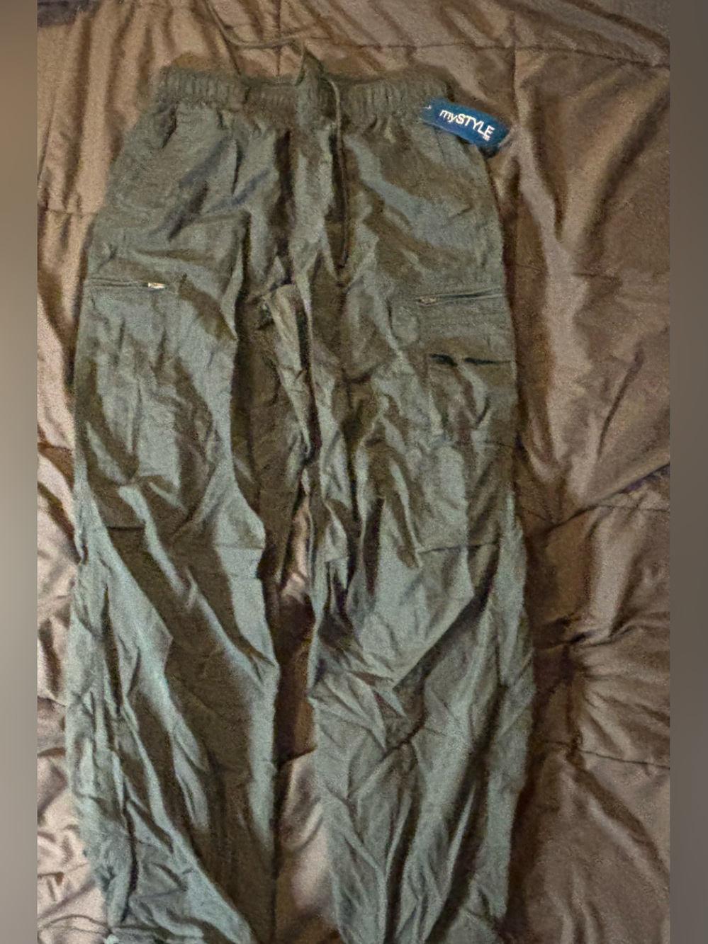 Olive Green Women's Cargo Pants with Utility Pockets